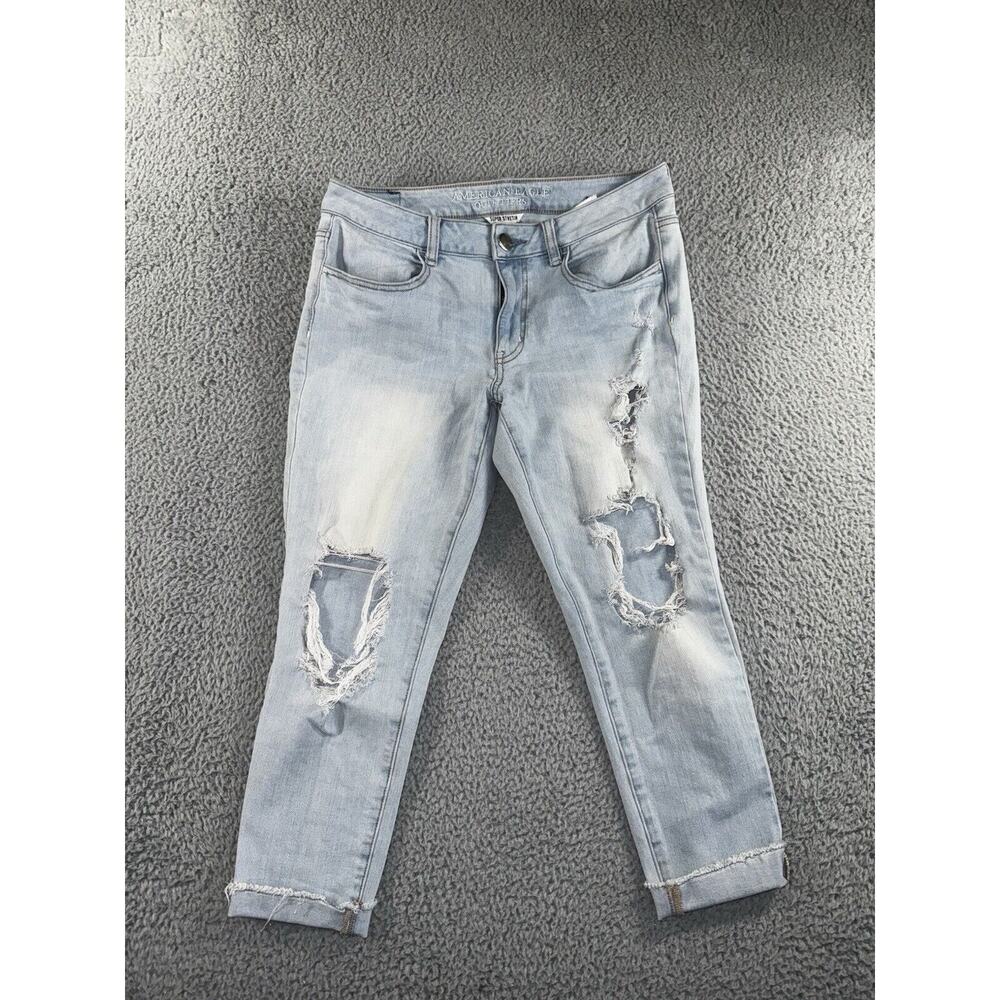 American Eagle Outfitters Light Blue Distressed Jeans